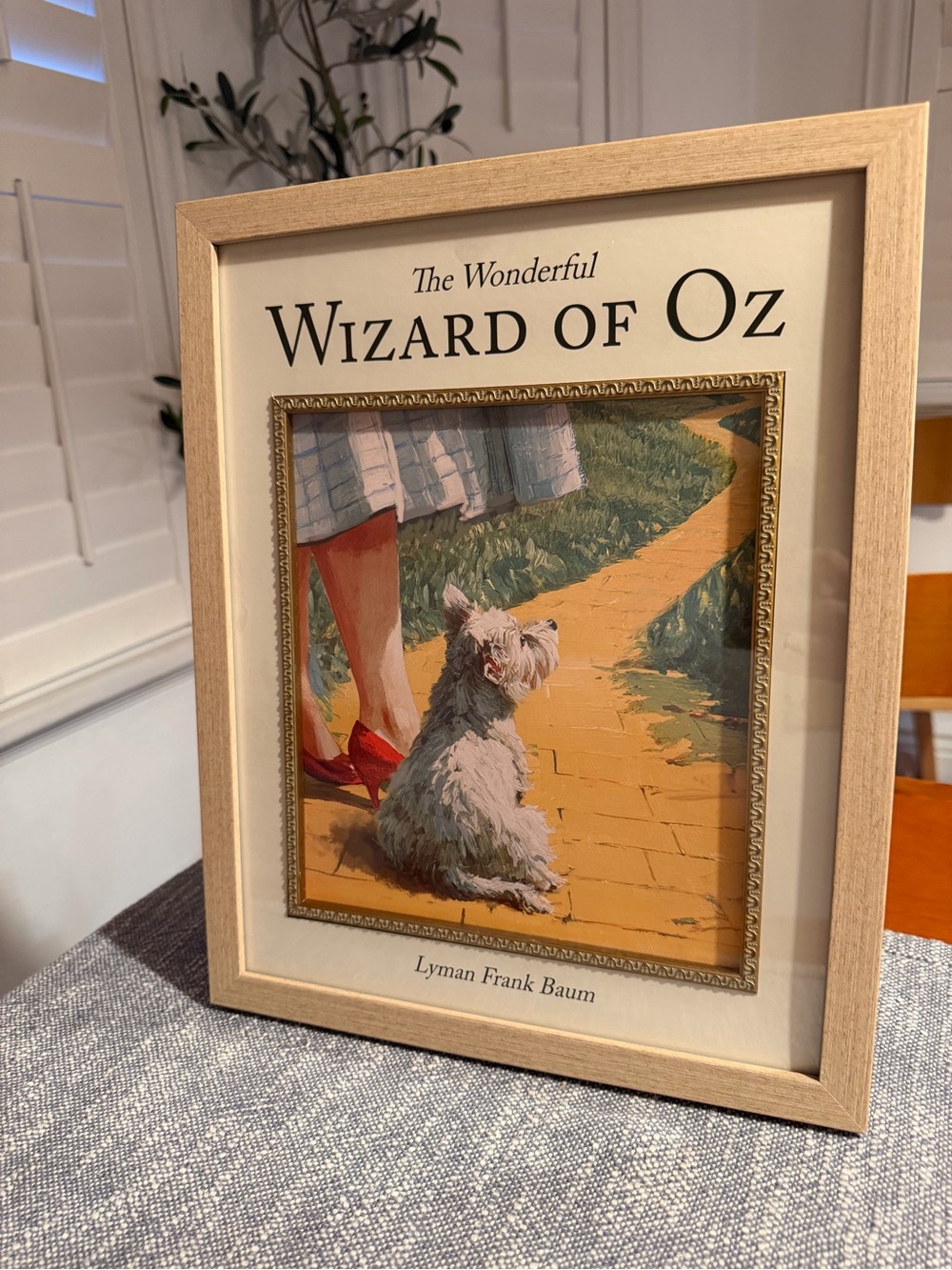 15x12 unique art from”The Wizard of Oz” Toto and Dorothy yellow road new